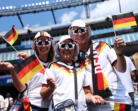 Germany fans inside the stadium before the match