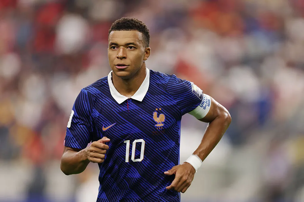 Kylian Mbappe in action for France at the 2026 World Cup