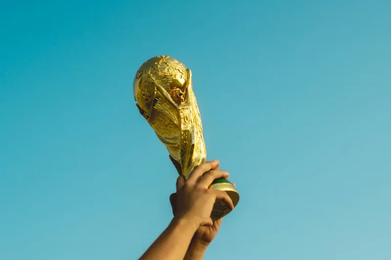 World Cup Trophy in Air