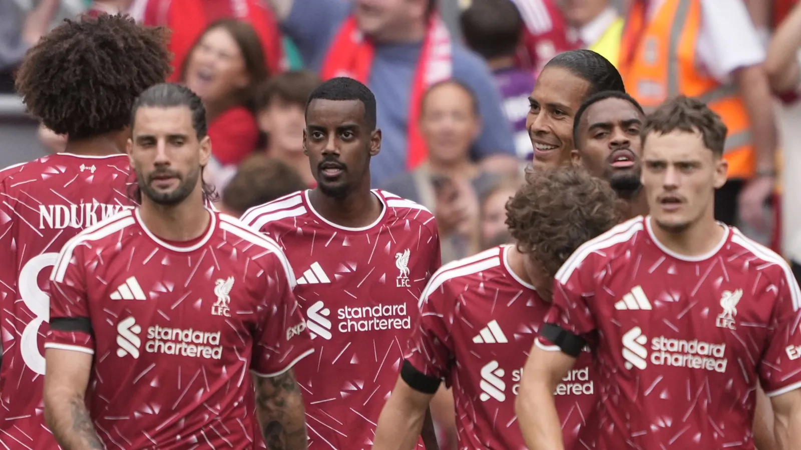 Alexander Isak and Florian Wirtz had put Liverpool 2-0 up in the first half